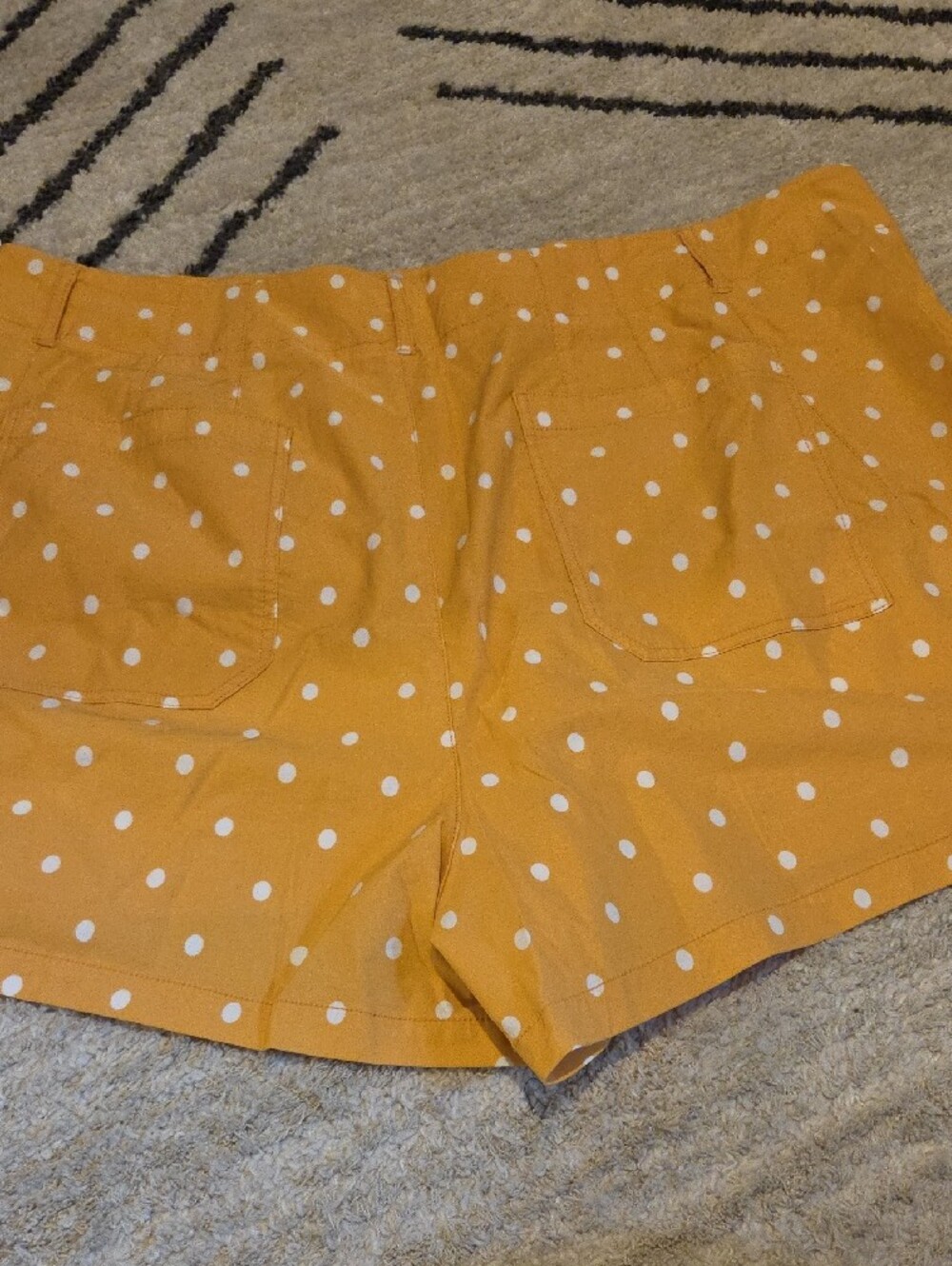 Anthropologie Yellow Polka Dot Shorts - Picture 7 of 7